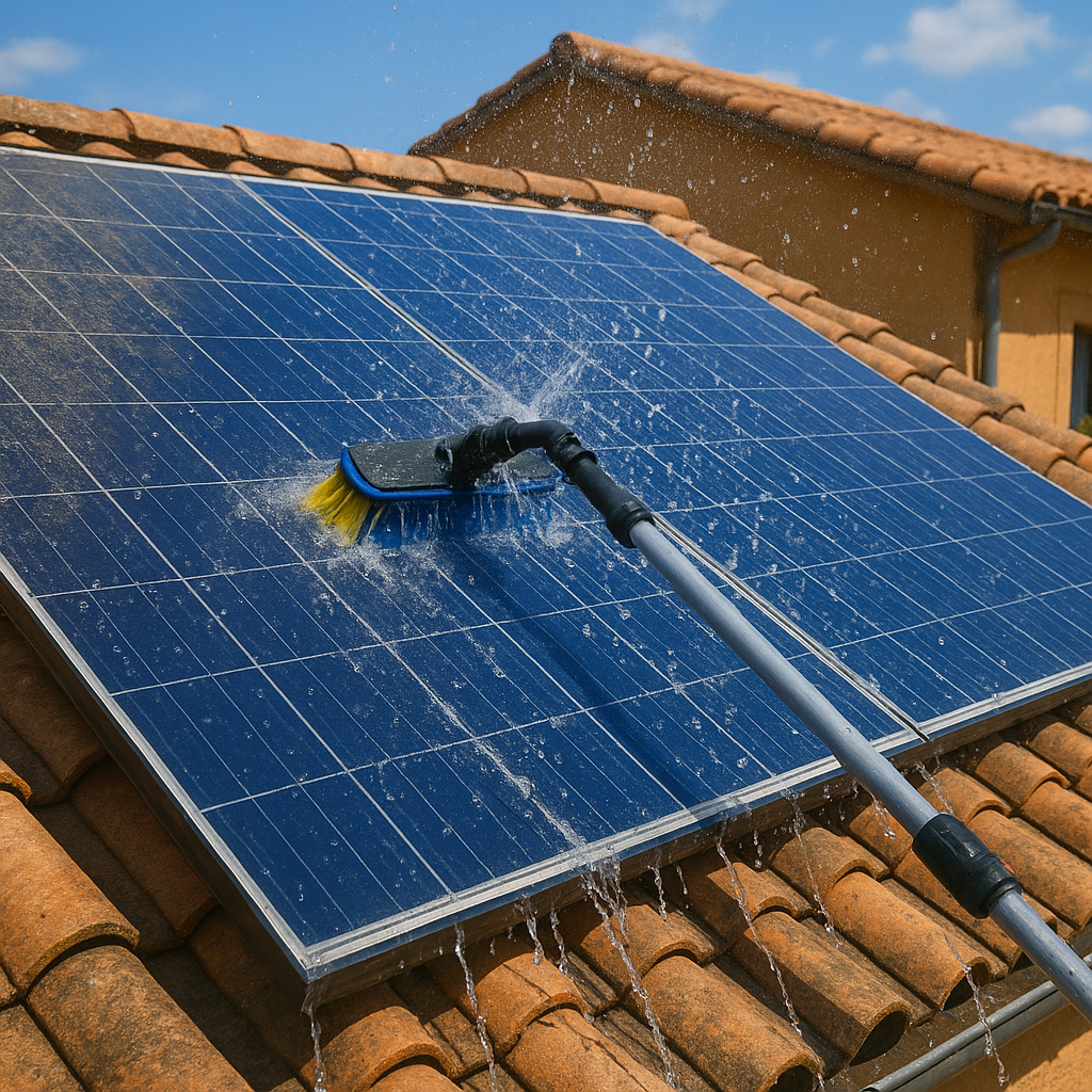 astuce nettoyage panneau solaire